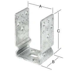 Vormann Schwere Stützenschuhe feuerverzinkt 121 x 60 x 125 mm
