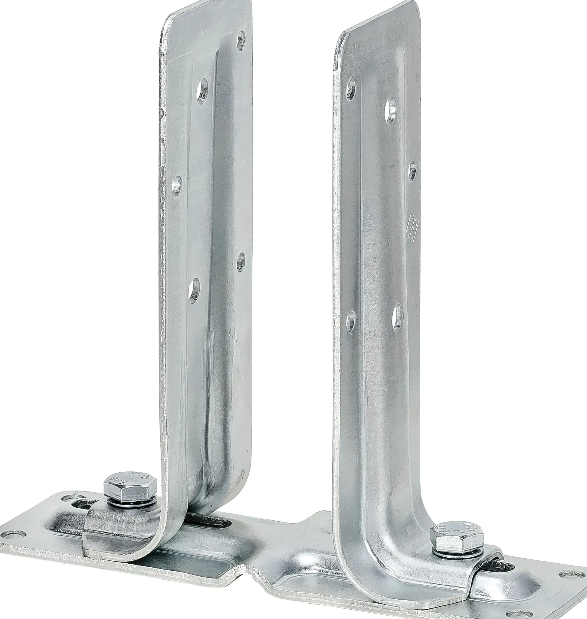Vormann Verstellbare Stützenschuhe verzinkt 270/65 x 70-140 x 205 mm