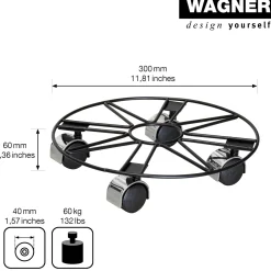 Wagner Pflanzenroller Draht rund Ø 30 cm Tragkraft bis max. 60 kg