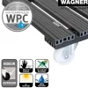 WAGNER Pflanzenroller WPC eckig 38,5 x 38,5 cm Tragkraft bis max. 120 kg