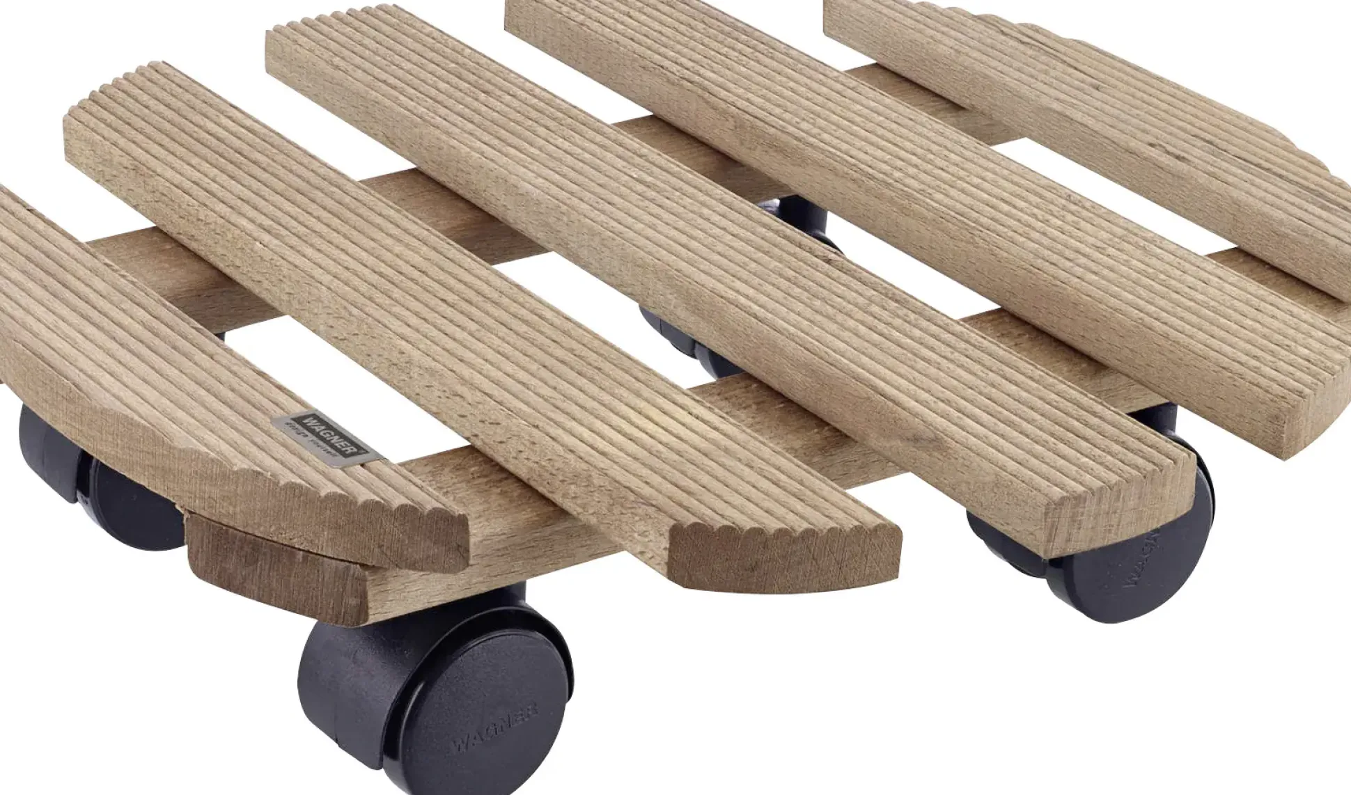 Wagner Pflanzenroller Country Holz Ø 30 cm braun