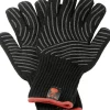 Weber Grillhandschuh Kevlar-Set schwarz ,Größe S/M, mit Silikonnoppen