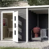 Weka Designhaus Wekaline 413 A 450 x 300 cm anthrazit mit Fußboden