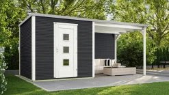 Weka Designhaus Wekaline 413 B 546 x 250 cm anthrazit mit Fußboden