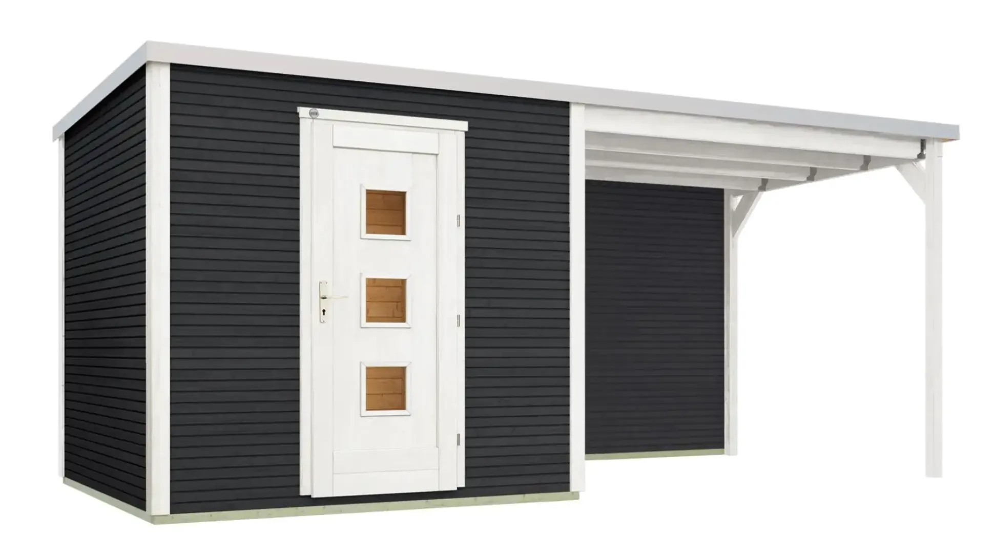 Weka Designhaus Wekaline 413 B 546 x 250 cm anthrazit mit Fußboden