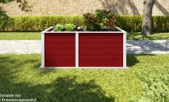 Weka Ergänzungssatz Hochbeet Modular , 21 mm, rot, 67 cm