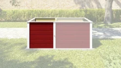 Weka Ergänzungssatz Hochbeet Modular , 21 mm, rot, 67 cm