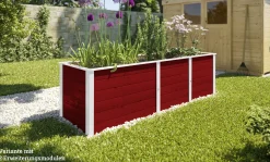 Weka Ergänzungssatz Hochbeet Modular , 21 mm, rot, 67 cm