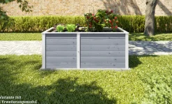 Weka Ergänzungssatz Hochbeet Modular , 21 mm, grau, 67 cm