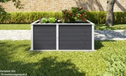 Weka Ergänzungssatz Hochbeet Modular , 21 mm, anthrazit, 67 cm