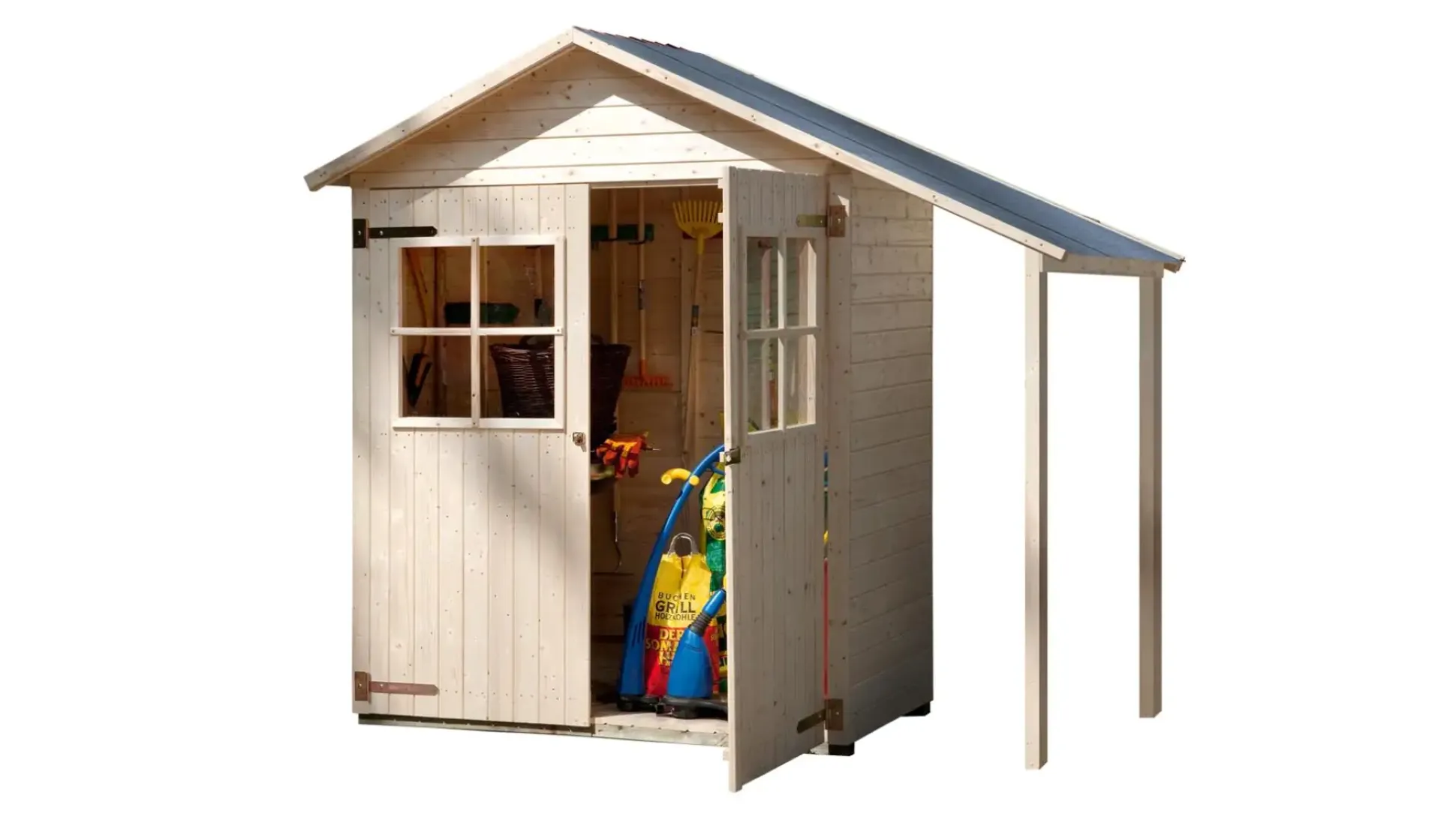 Weka Gerätehaus 357 A 224 x 85 cm natur mit Fußboden