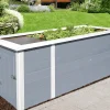 Weka Hochbeet 21 205 x 80 x 81 cm grau mit Noppenbahn, Wühlmausschutz