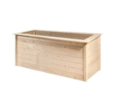 Weka Hochbeet 28 205 x 80 x 81 cm natur mit Noppenbahn, Wühlmausschutz