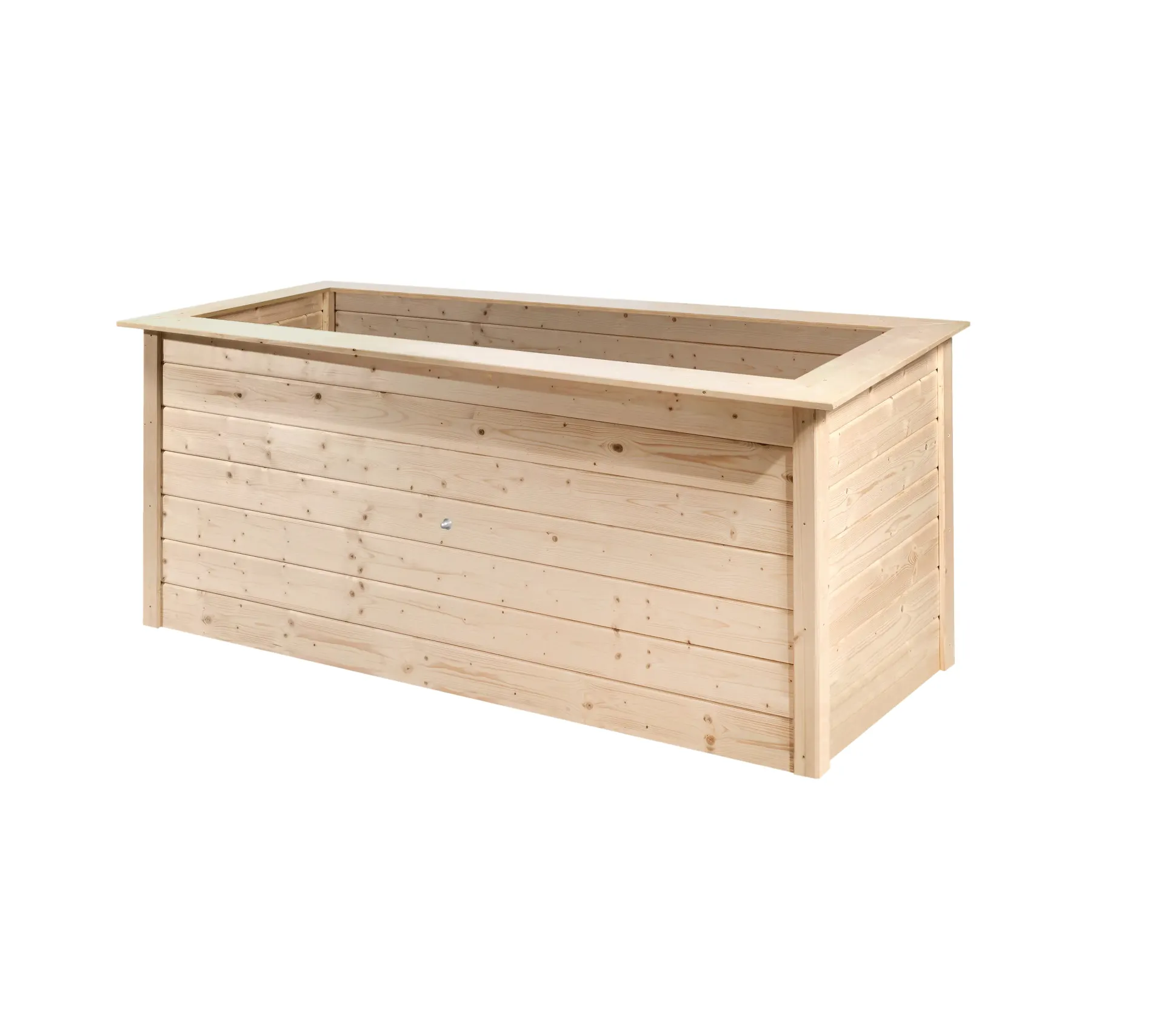 Weka Hochbeet 28 205 x 80 x 81 cm natur mit Noppenbahn, Wühlmausschutz