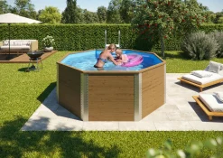 Weka Massivholzpool-Set Antigua Ø 325 x 116 cm inkl. Filteranlage