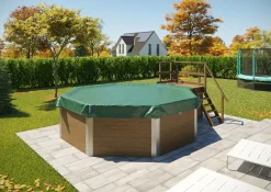 Weka Massivholzpool-Set Aruba Profi-Set 397 x 116 cm inkl. Sandfilteranlage