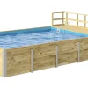 Weka Massivholzpool-Set Carrara 595 Gr. 2 636 x 400 x 116 cm inkl. Sandfilteranlage