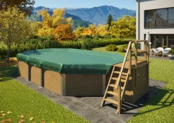 Weka Massivholzpool-Set Grenada 714 x 376 x 116 cm inkl. Sandfilteranlage