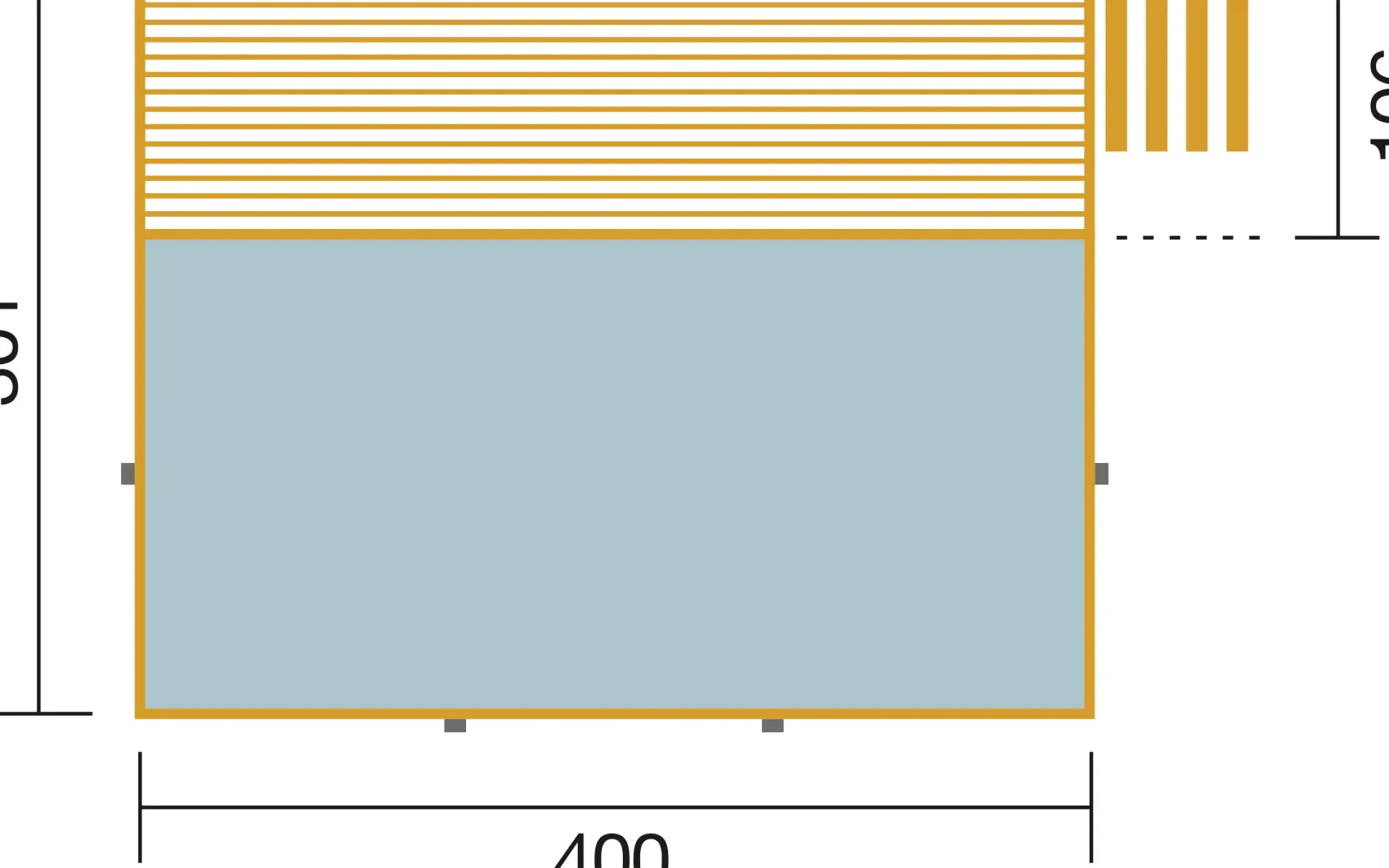 Weka Massivholzpool-Set Sand 595 Gr. 1 400 x 301 x 116 cm inkl. Sandfilteranlage
