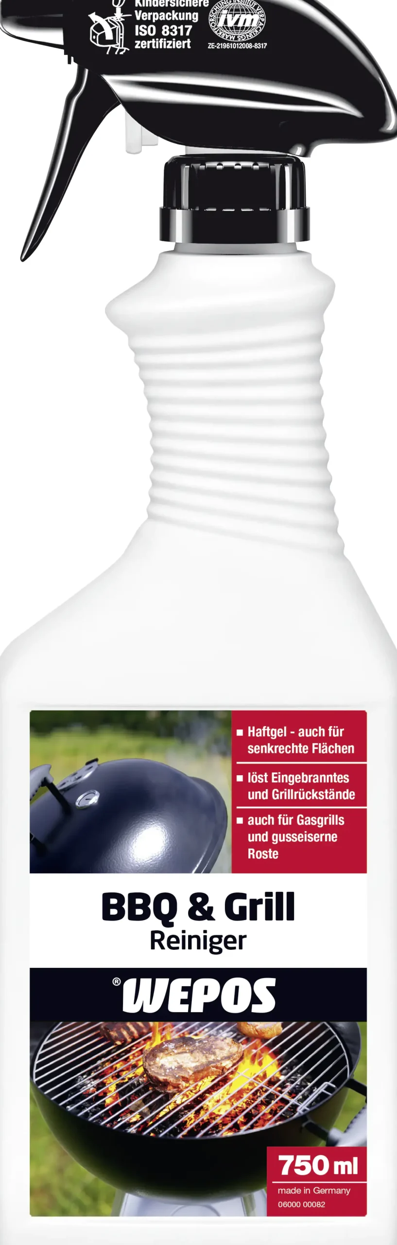 Wepos BBQ und Grillreiniger 750 ml