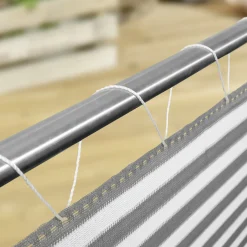 Windhager Balkonsichtschutz Sylt 0,9 x 5 m grau/weiß