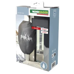 Windhager Deko-Haube Protect XXL 1,4 x 2 m, grau mit Hirschmotiv