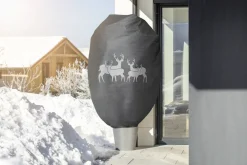 Windhager Deko-Haube Protect XXL 1,4 x 2 m, grau mit Hirschmotiv