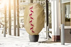 Windhager Deko-Haube Protect XXL 1,4 x 2 m, beige mit Hirschmotiv