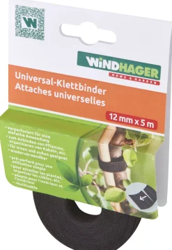 Windhager Klettverbinder 12 mm x 5 m, schwarz