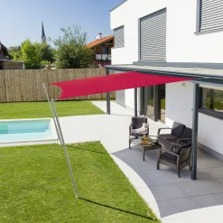 Windhager Sonnensegel Cannes ziegelrot 4 x 4 m