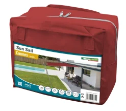 Windhager Sonnensegel Cannes ziegelrot 4 x 4 m