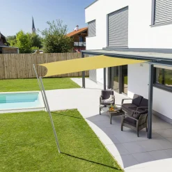 Windhager Sonnensegel Cannes gelb 4 x 4 m