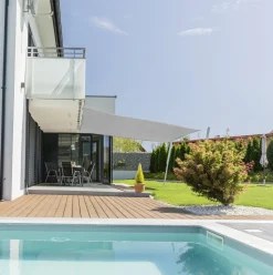 Windhager Sonnensegel Elba grau 3,6 x 3,6 m