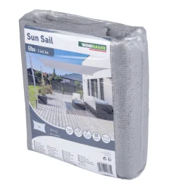 Windhager Sonnensegel Elba grau 3,6 x 2,6 m