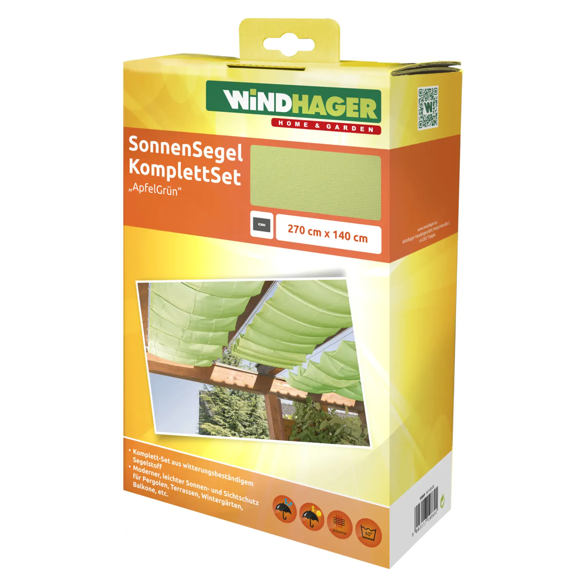 Windhager SoSe-Set 270 x 140 cm, apfelgrün