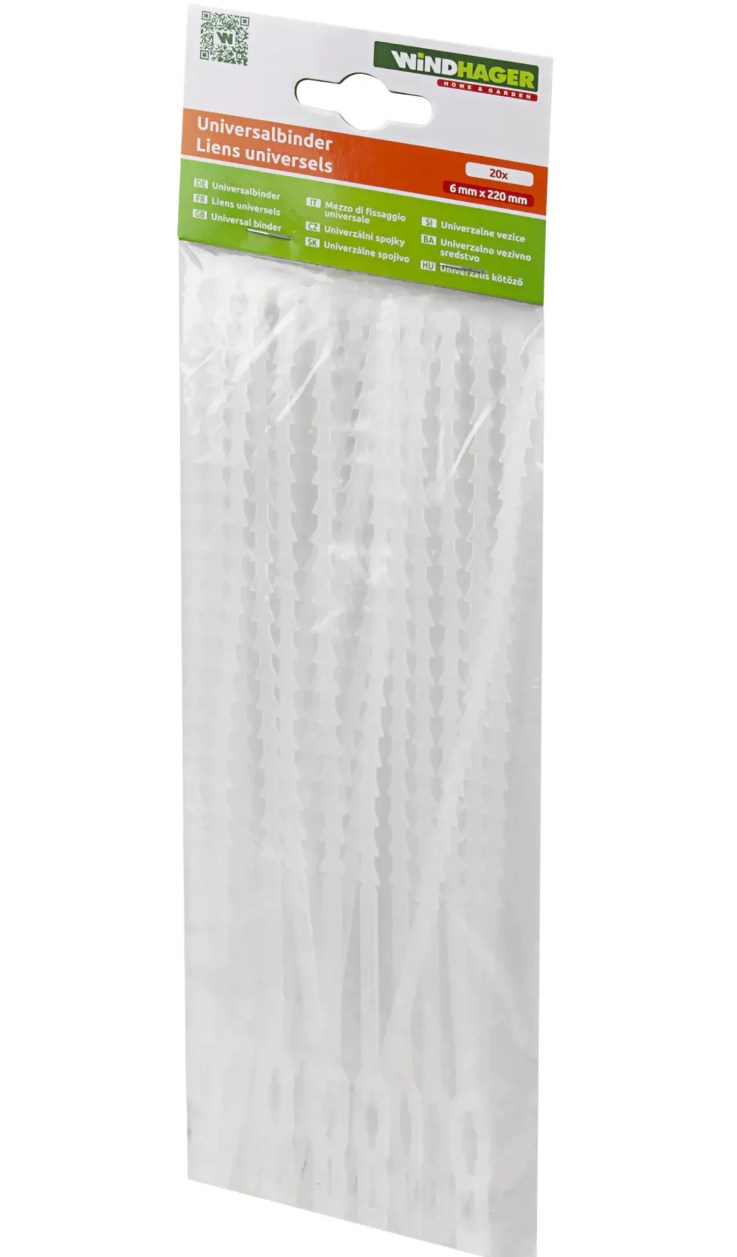 Windhager Universalbinder transparent, 20 Stück