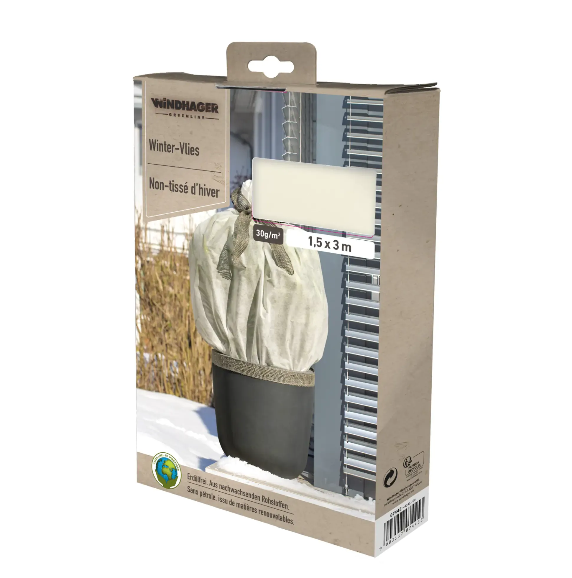 Windhager Winter-Vlies 1,5 x 3 m, weiß