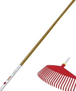 Wolf Garten Fächerbesen UI-M+ZM140 42 cm Arbeitsbreite, inkl. Eschenstiel