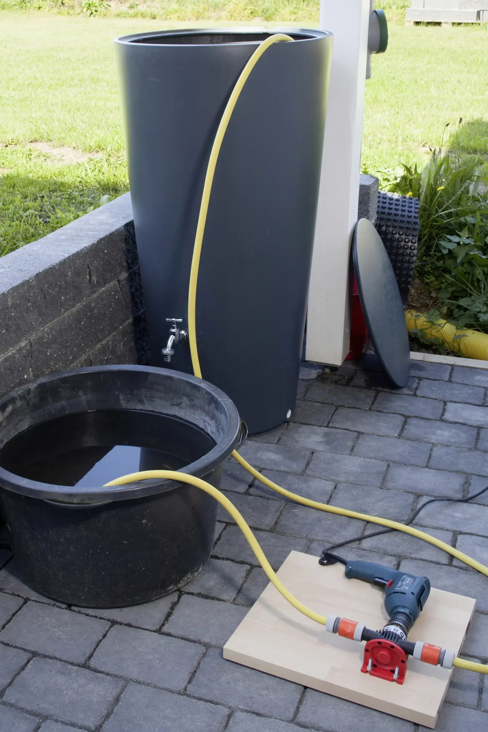 Wolfcraft Bohrmaschinen-Pumpe 3000 l/h Kunststoffgehäuse