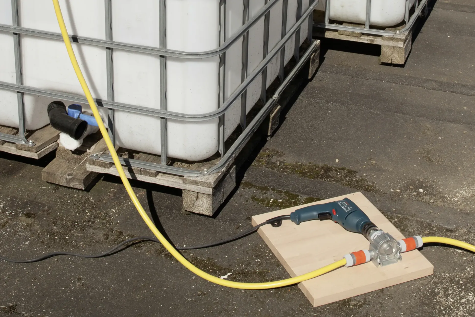 Wolfcraft Bohrmaschinen-Pumpe 3000 l/h Metallgehäuse
