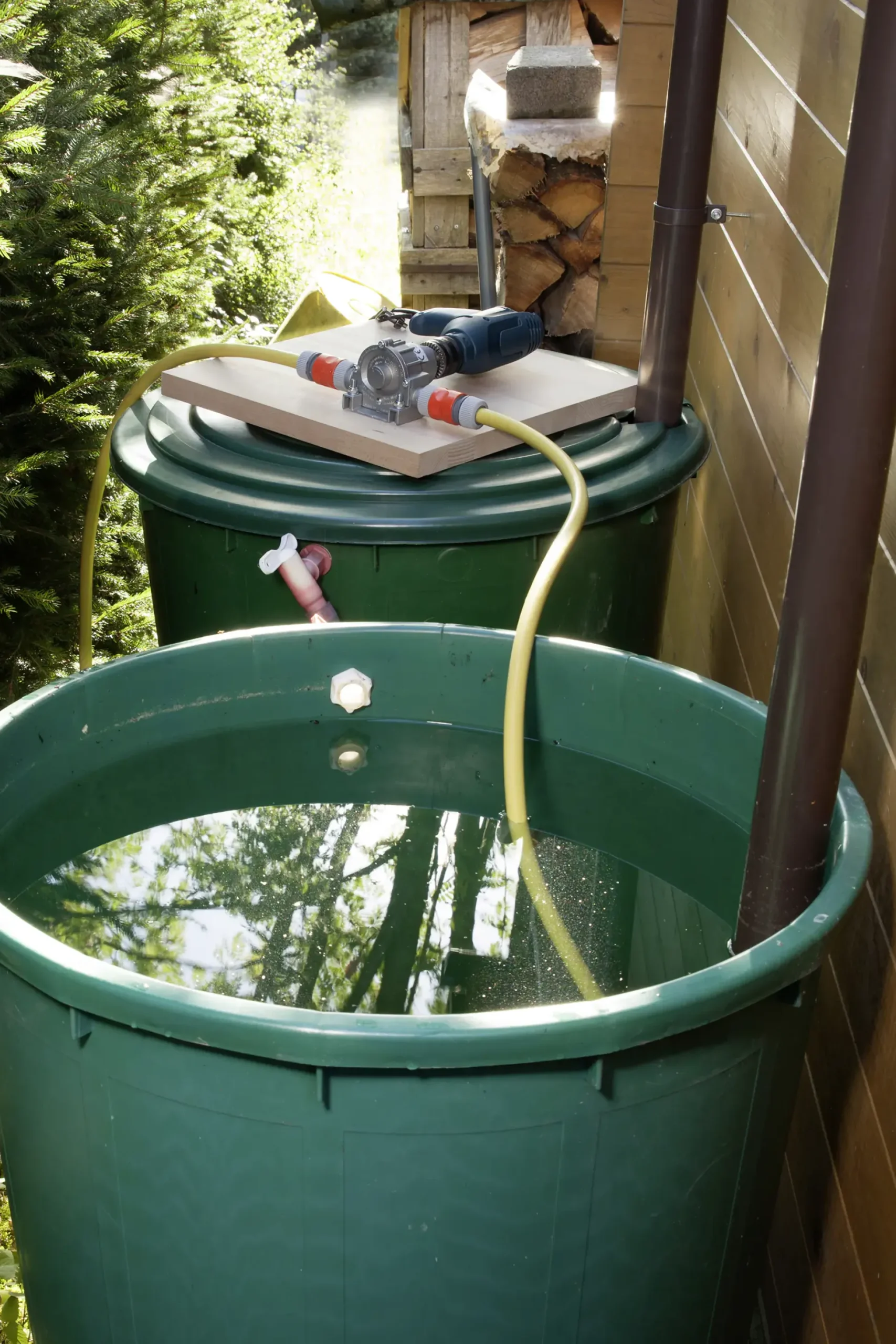 Wolfcraft Bohrmaschinen-Pumpe 3000 l/h Metallgehäuse