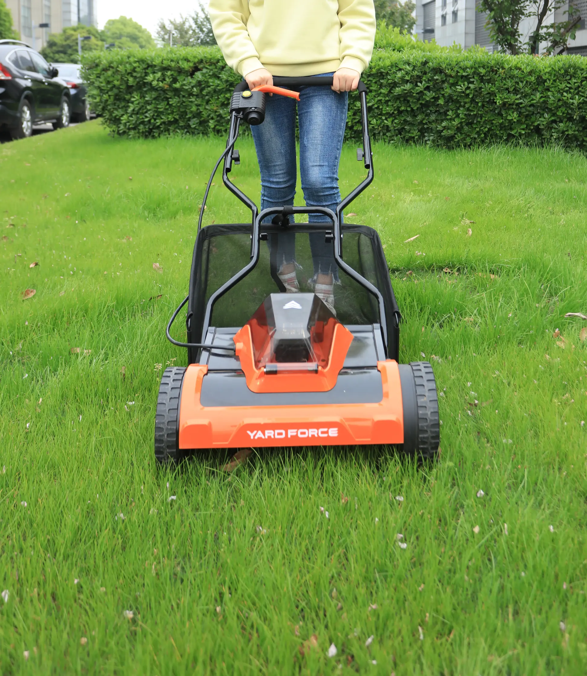 Yard Force Akku-Spindelmäher LM C38 20 V , 38 cm Schnittbreite