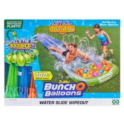 Zuru Bunch O Balloons Wasserrutsche Wipeout und 100 Wasserballons